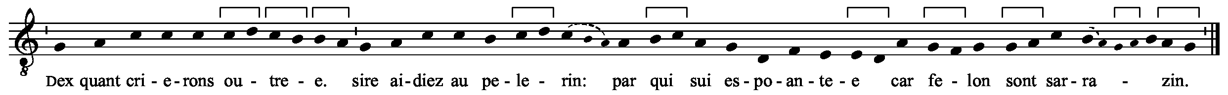 Refrain musical notation